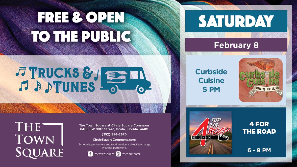 Trucks & Tunes with Curbside Cuisine & 4 for the Road