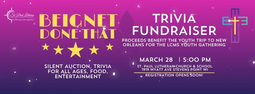 Beignet Done That Trivia Fundraiser! 