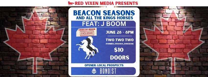 Celebrate Canada Day Weekend with Beacon Seasons & J Boom!