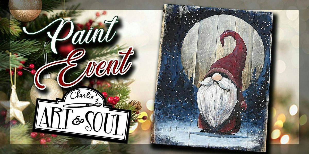 Winter Moon Gnome on Wood Painting Event @Stone House Urban Winery!