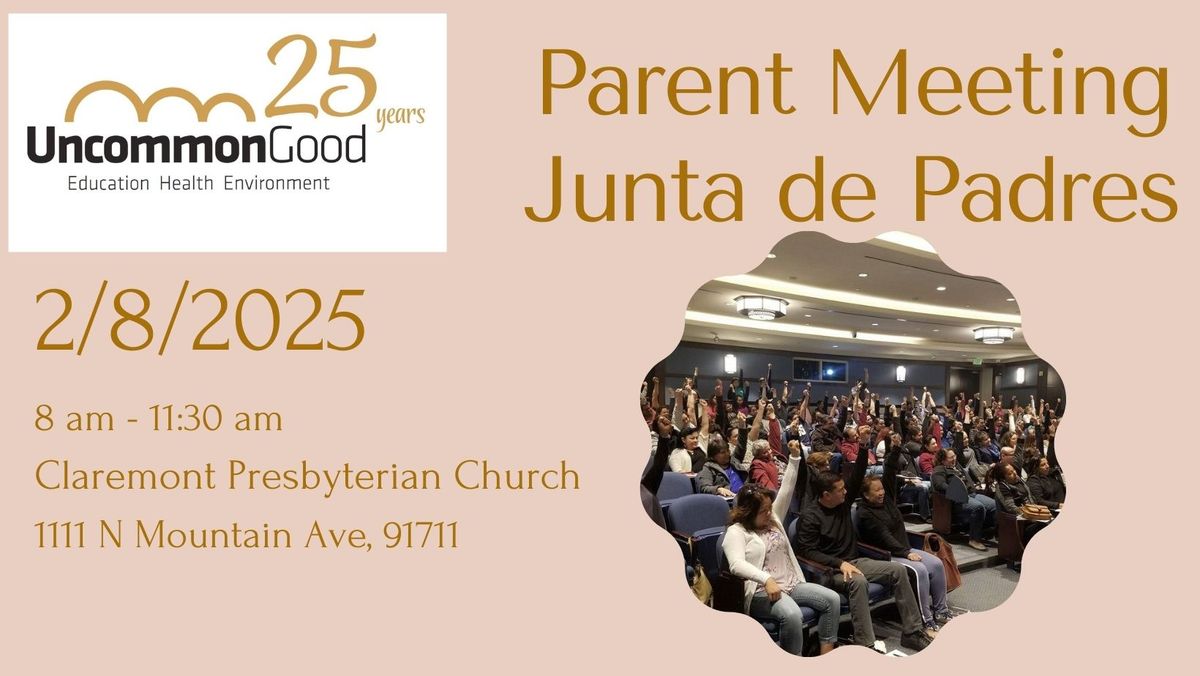 Parent Meeting\/Junta de Padres