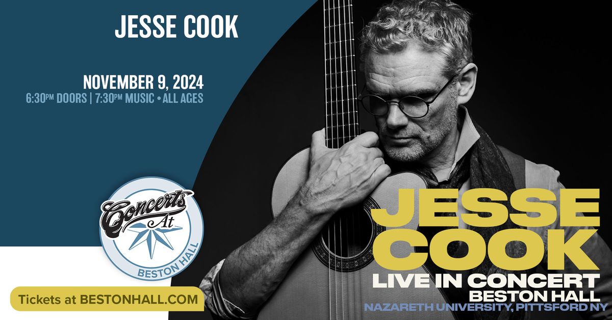 Jesse Cook - November 9, 2024 at Beston Hall