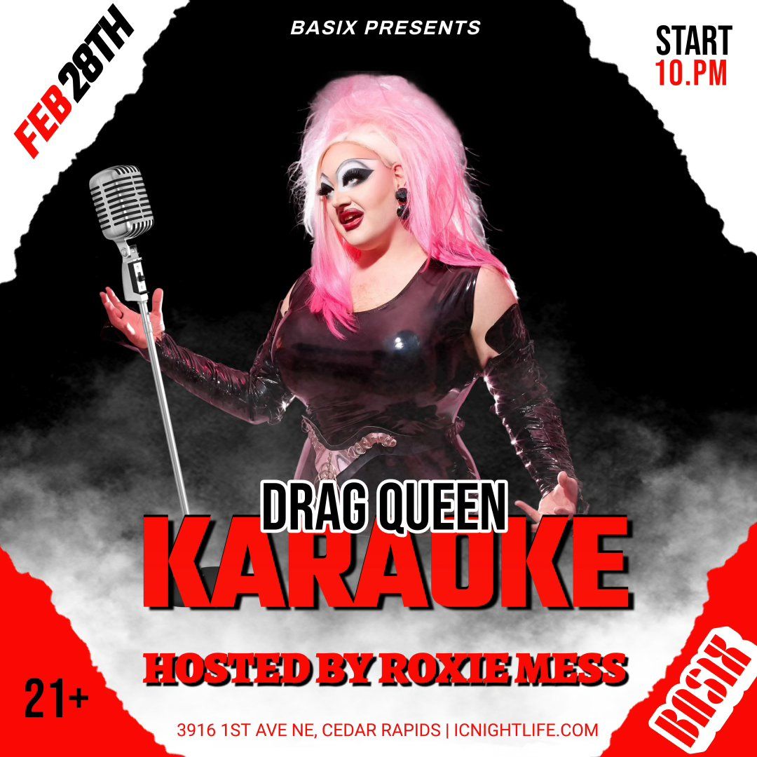 NO COVER Drag Queen Karaoke with Roxie Mess!