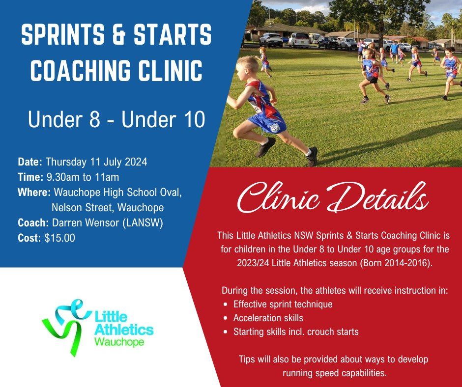 Sprints Coaching Clinic U8 - U10