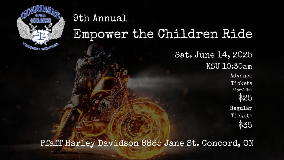 9th Annual Empower the Children Ride 