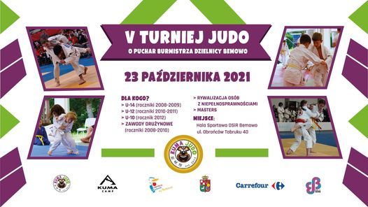 V Turniej Judo o Puchar Burmistrza Dzielnicy Bemowo
