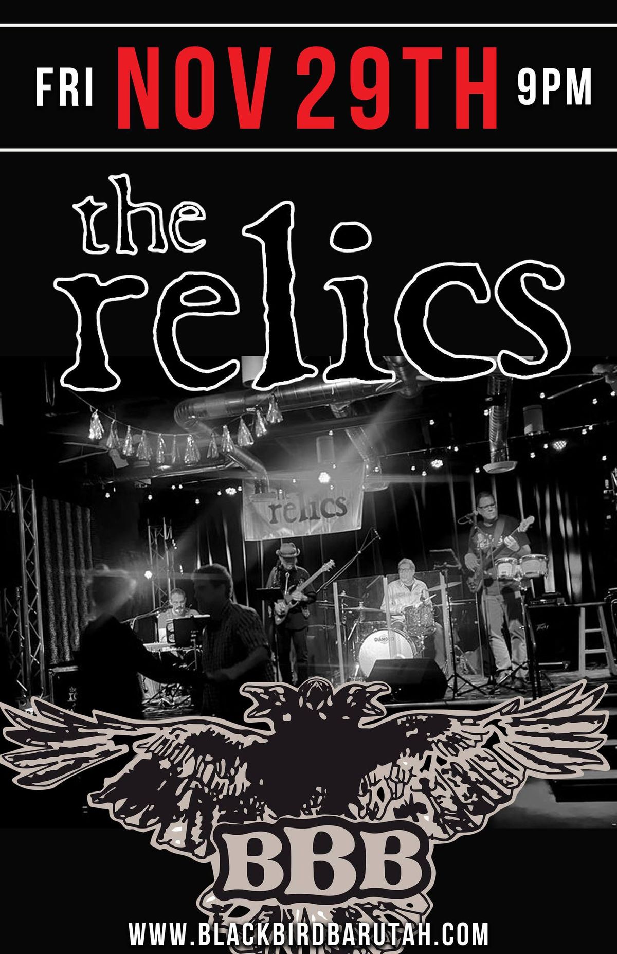 The Relics Band Live at The BlackBird Bar!