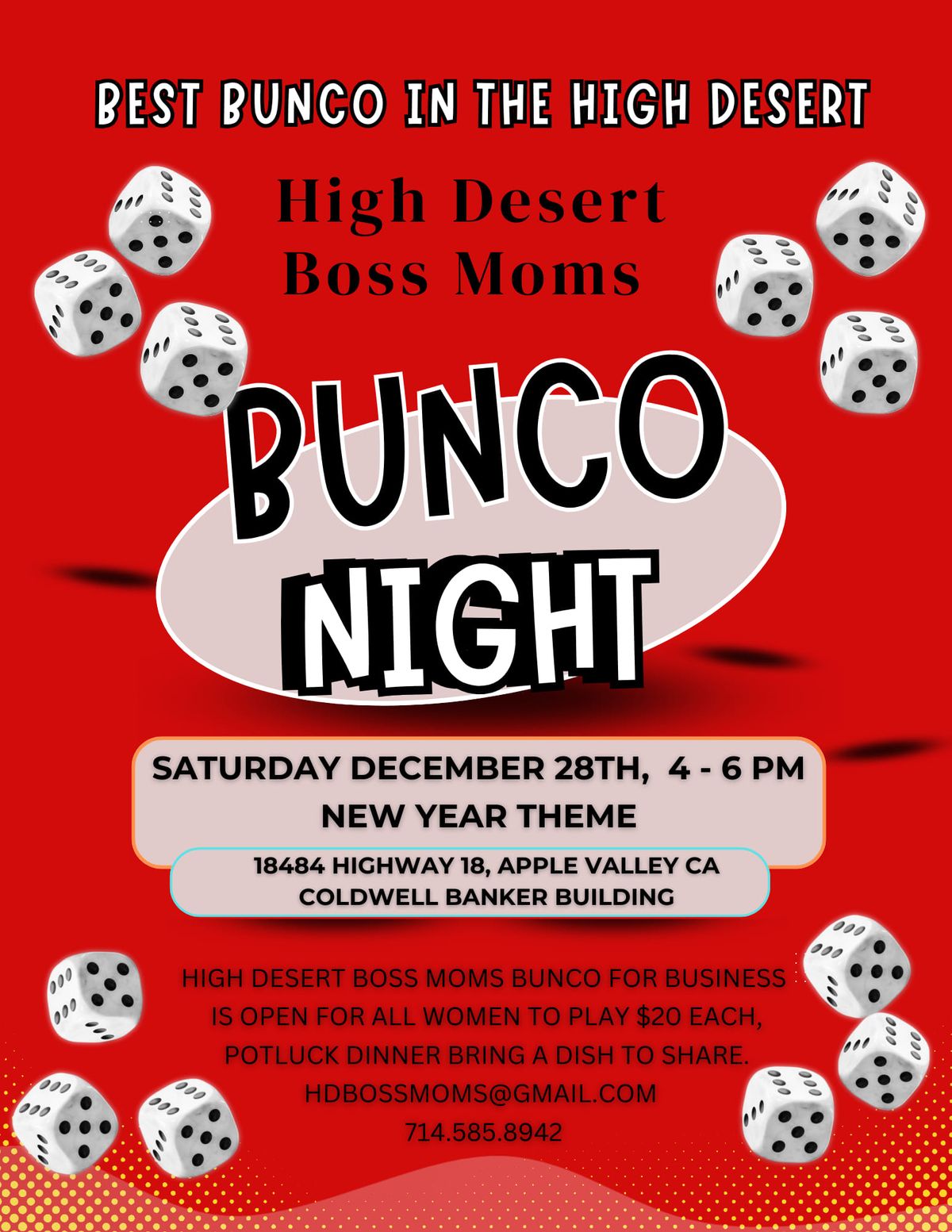 December - Best Bunco in the High Desert!