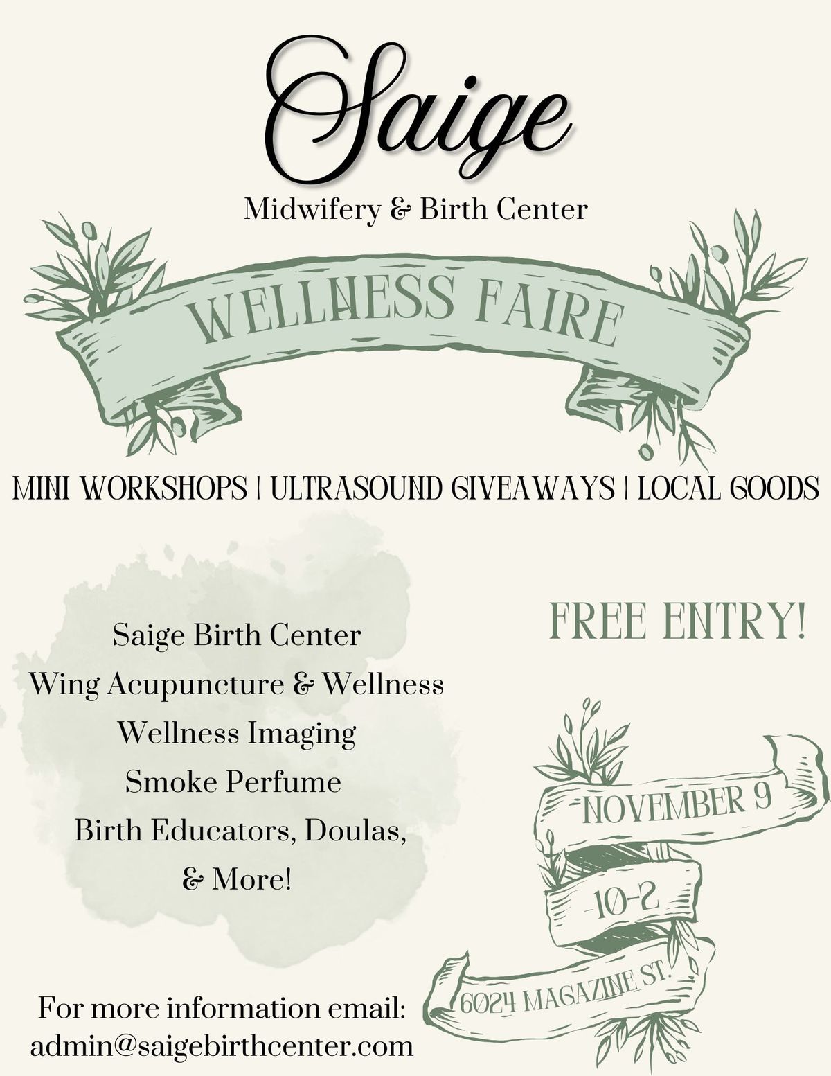 Saige Wellness Faire