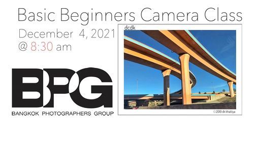 Basic Beginners Camera Class \u2022 Sat. December 4, 2021 @ 8:30 am - 12 pm