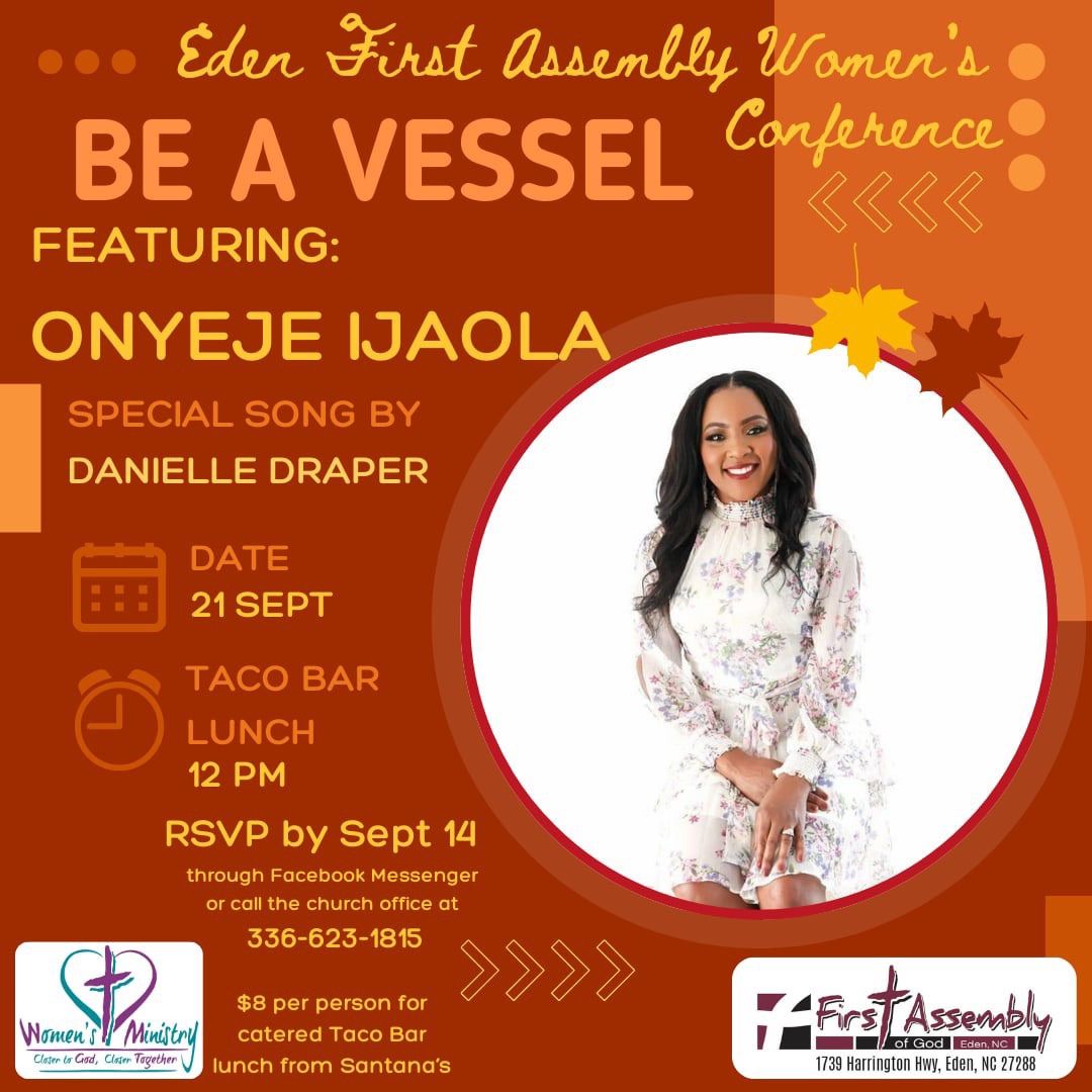 BE A VESSEL- Women's Conference