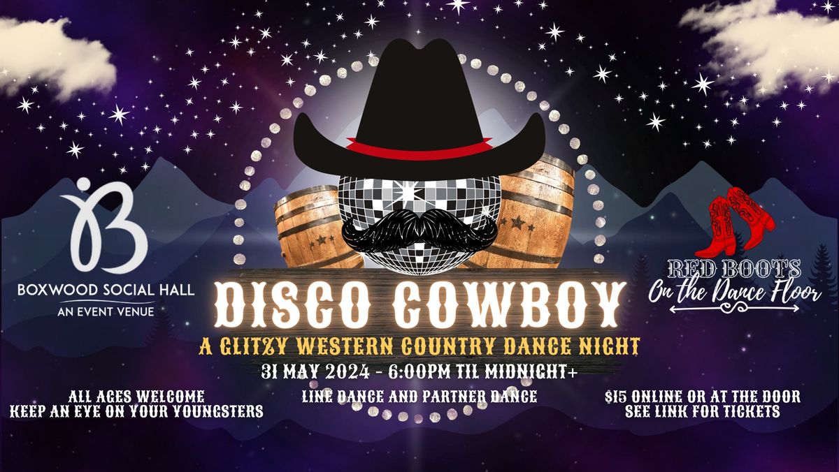 Disco Cowboy: A Glitzy Western Country Dance Night