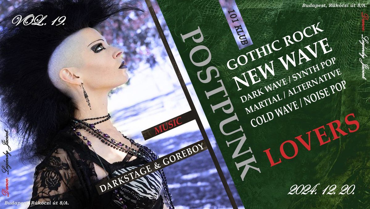 Postpunk Lovers \/ 101klub \/ Xmas 19.