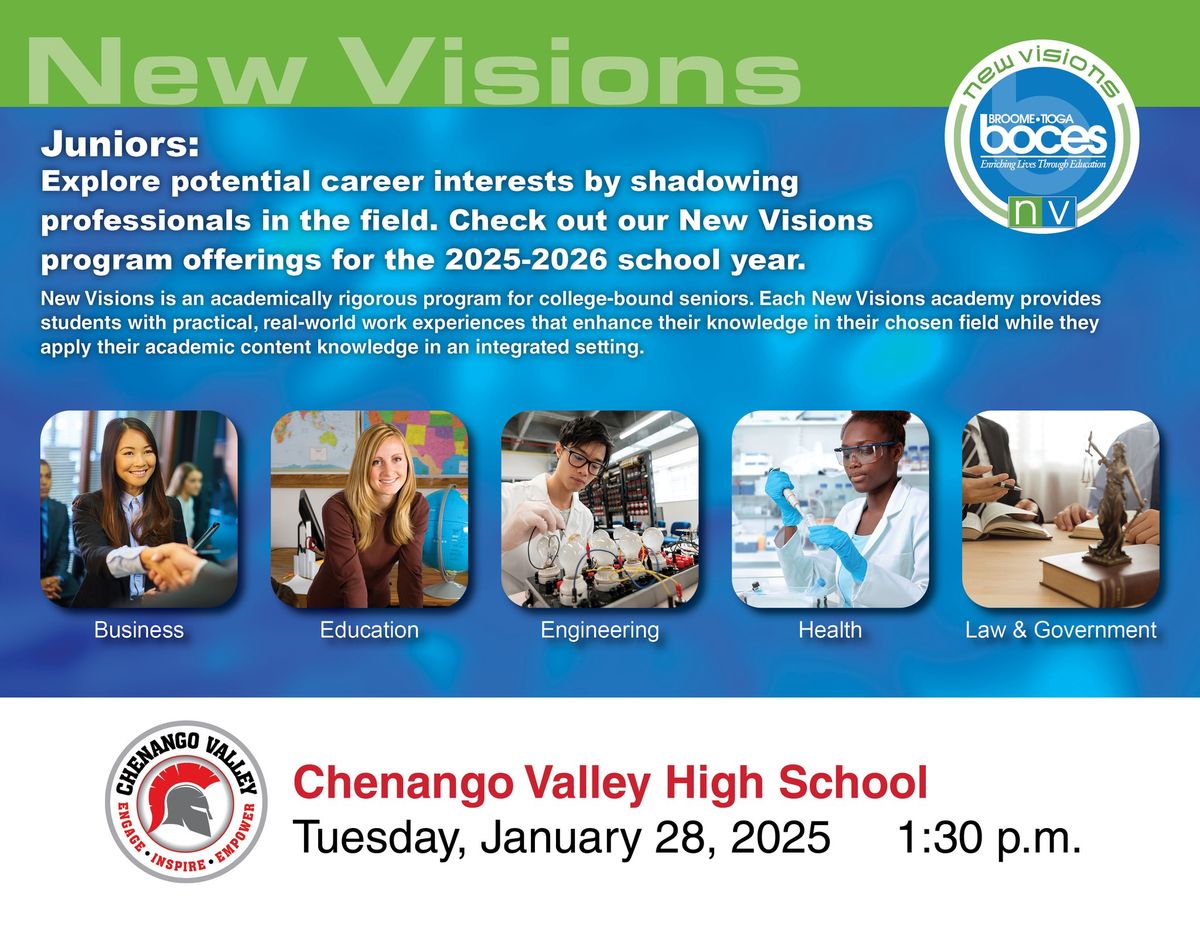 New Visions Recruiting event @ Chenango Valley High School