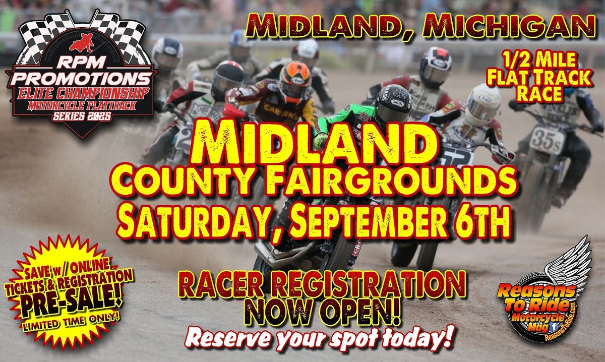 RPM FLAT TRACK RACING: Midland County Fairgrounds