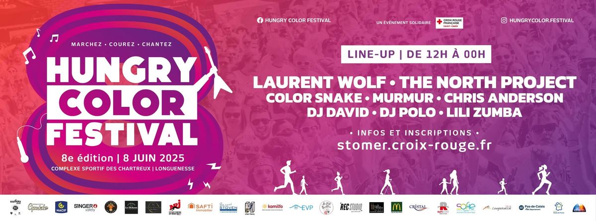 HUNGRY COLOR FESTIVAL 2025, par la Croix-Rouge fran\u00e7aise de Saint-Omer