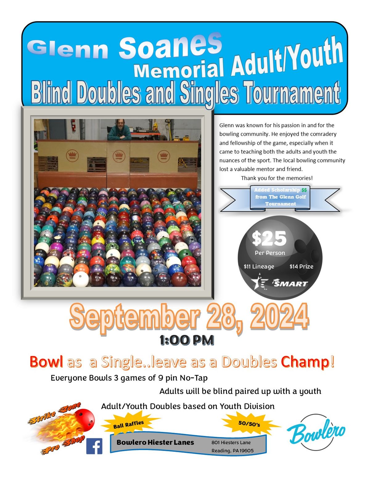 Glenn Soanes Memorial Adult\/Youth Blind Doubles