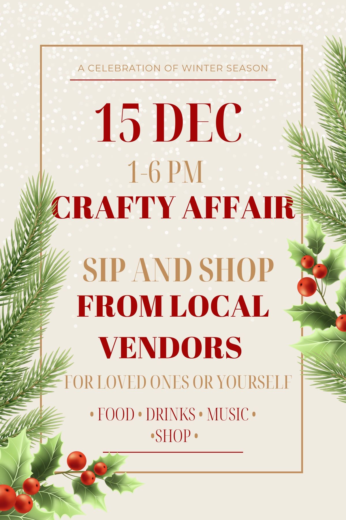 A Crafty Affair - Our Holiday Sip and Shop