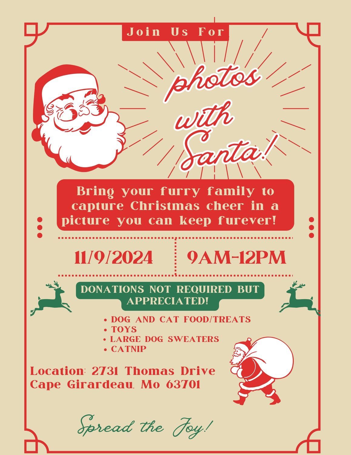 Photos with Santa