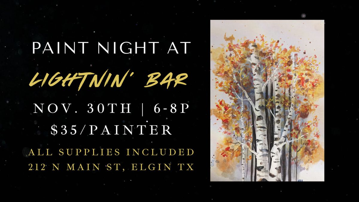 Paint Night at Lightnin' Bar