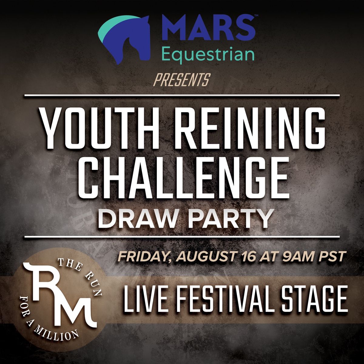 The Run For A Million Youth Reining Draw Party 