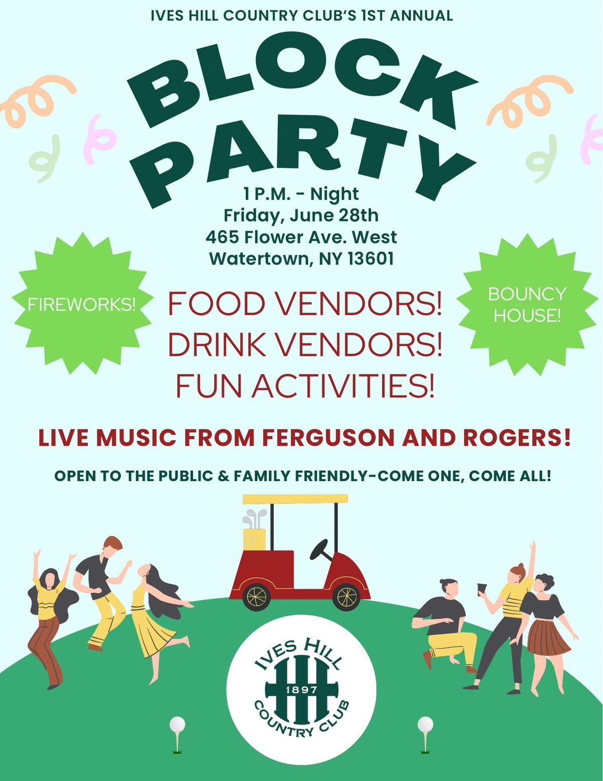 Ives Hill Country Club\u2019s First Annual Block Party