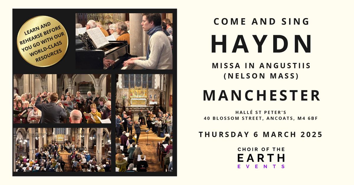 Come and sing Haydn's "Nelson" Mass - MANCHESTER - full day event & concert