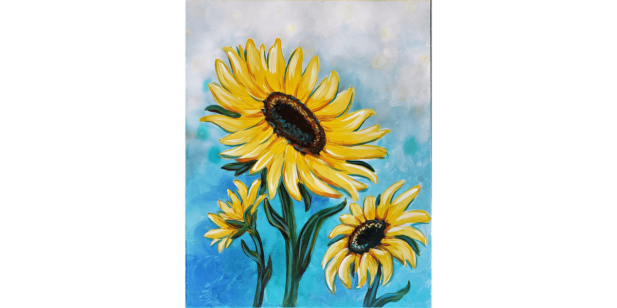 Three Sunflowers - Paint and Sip in Sacramento | Classpop!\u2122