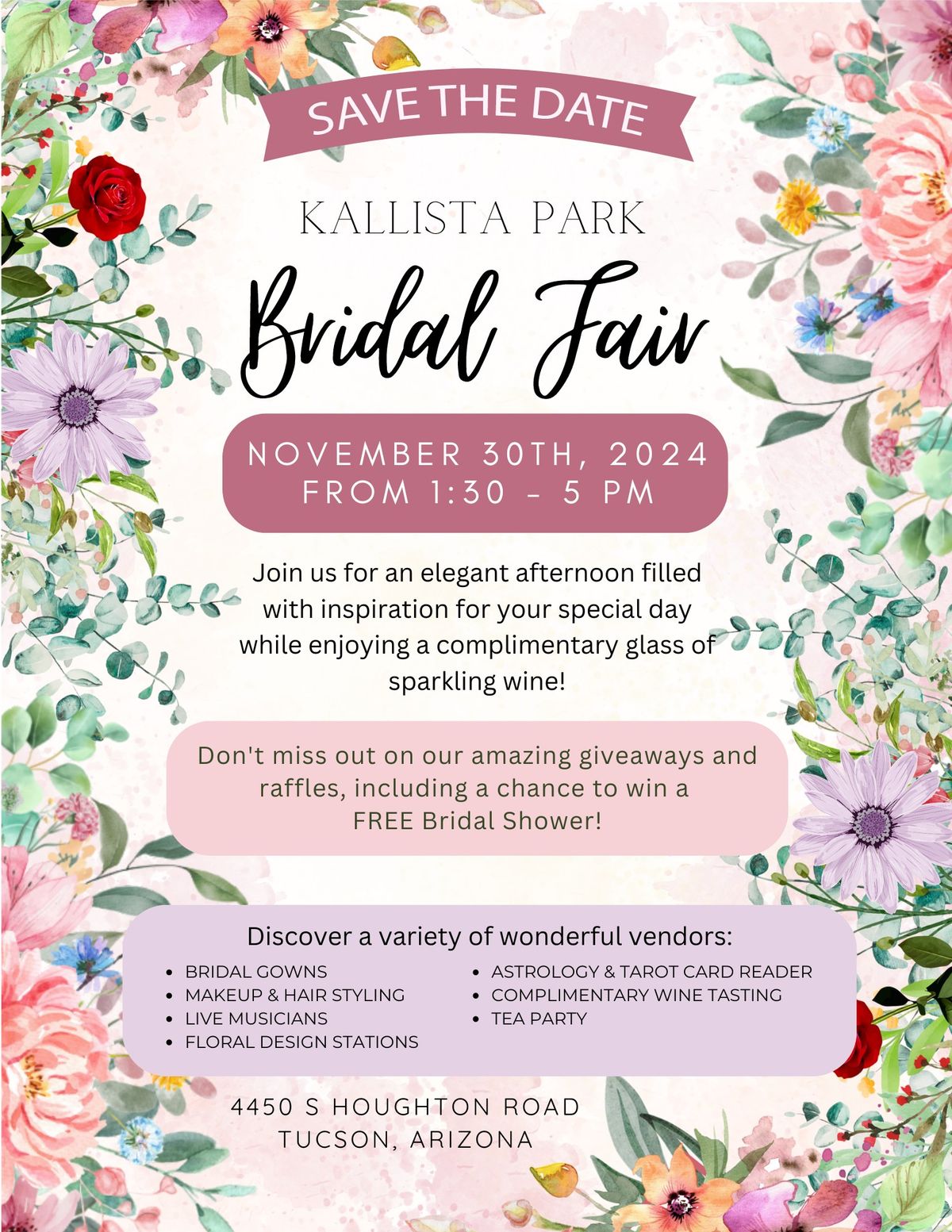 Kallista Park Bridal Fair