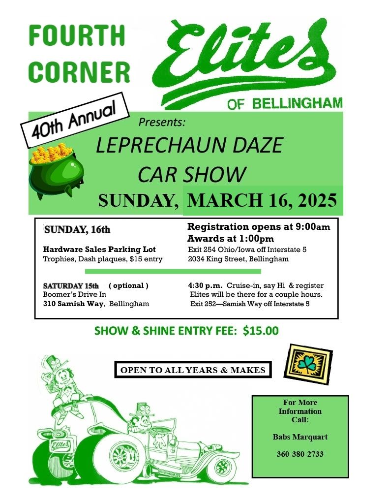 Fourth Corner Elites Leprechaun Daze Car Show