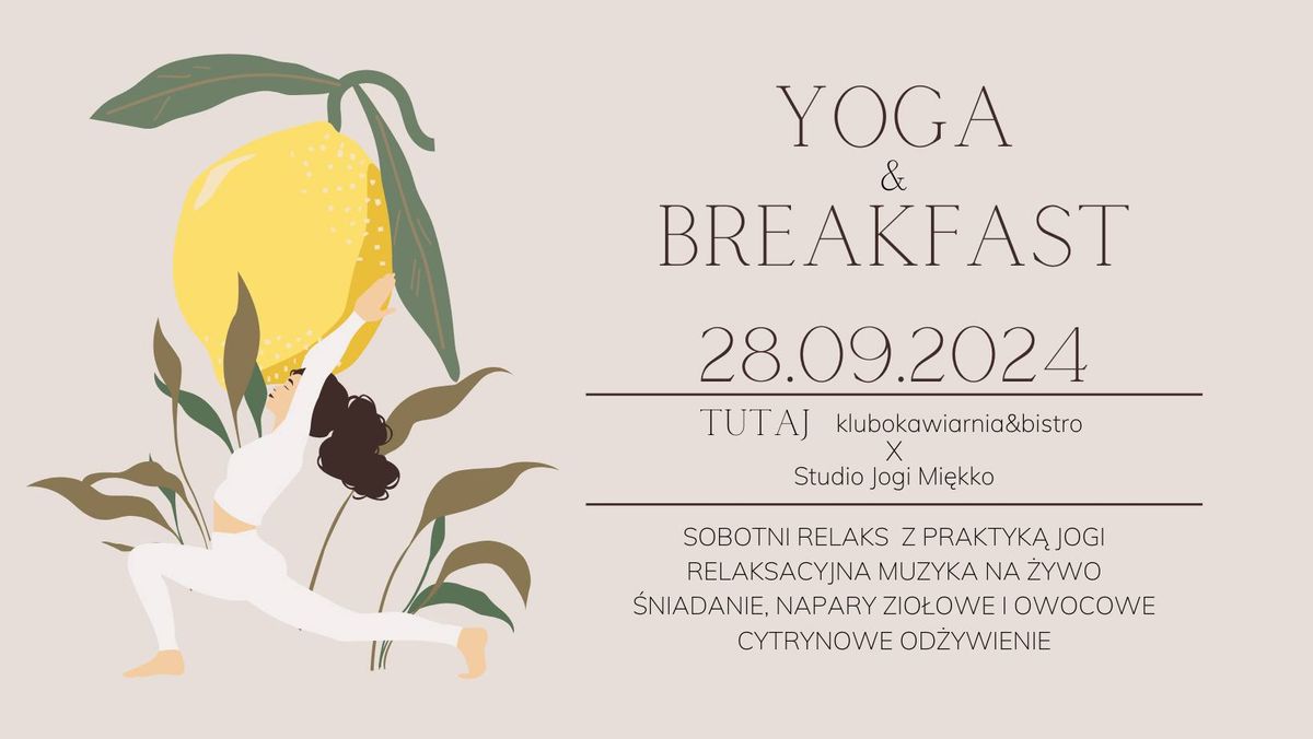 YOGA & BREAKFAST vol.3 - Studio Jogi Mi\u0119kko x TUTAJ - klubokawiarnia