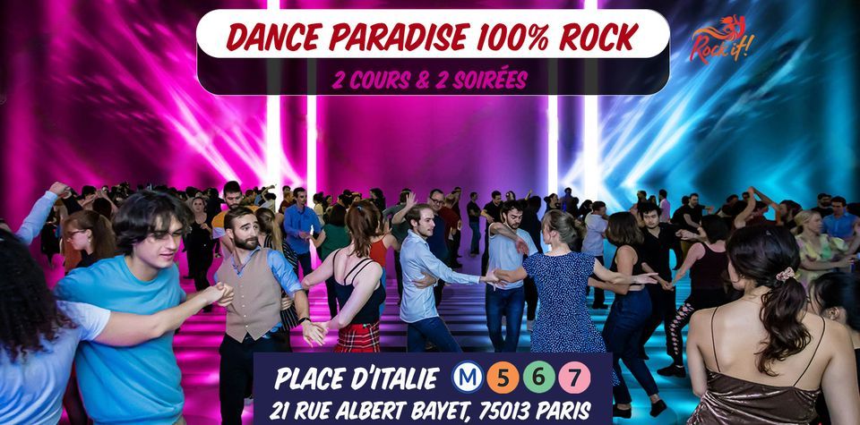 Dance Paradise 100% Rock 4 Temps Moderne Cours & Soir\u00e9e