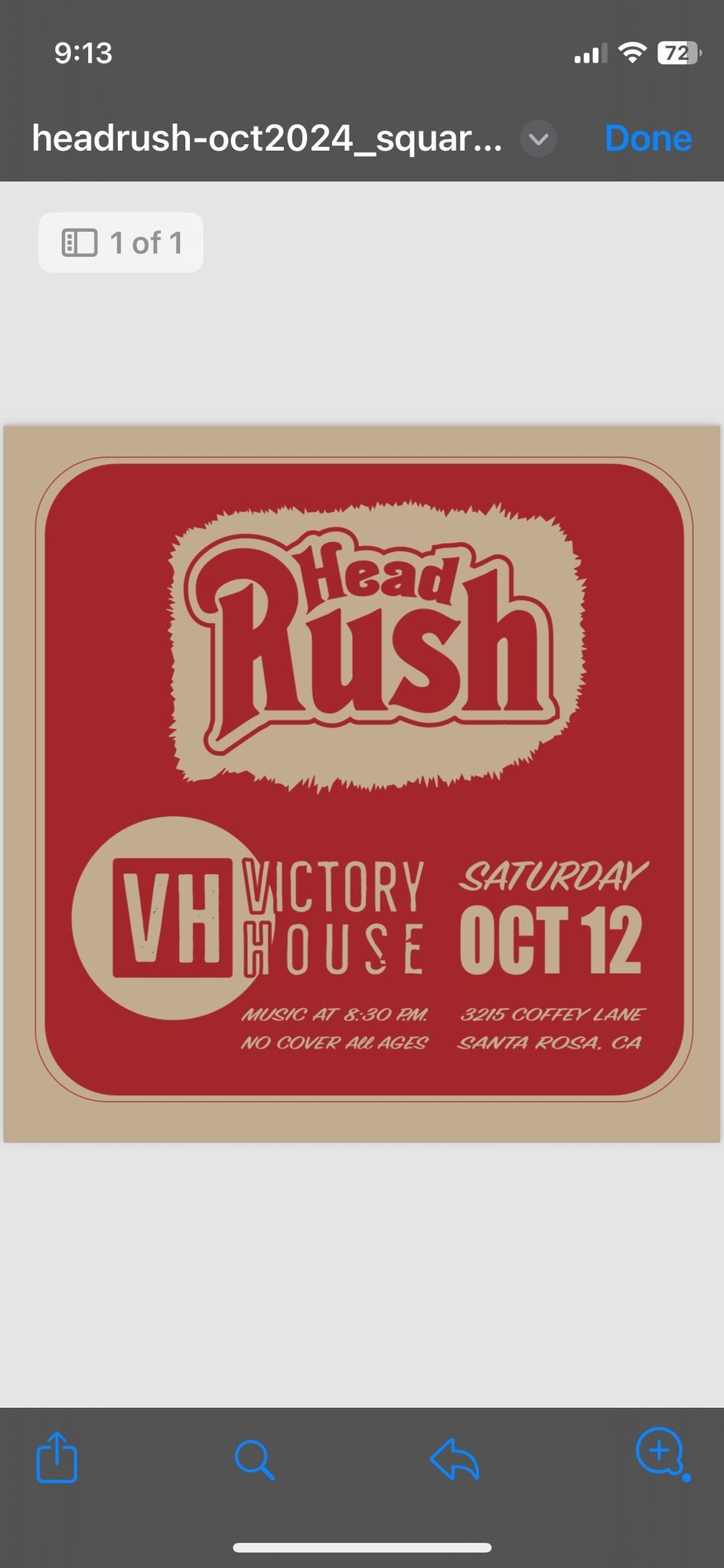 HeadRush at the Victory House