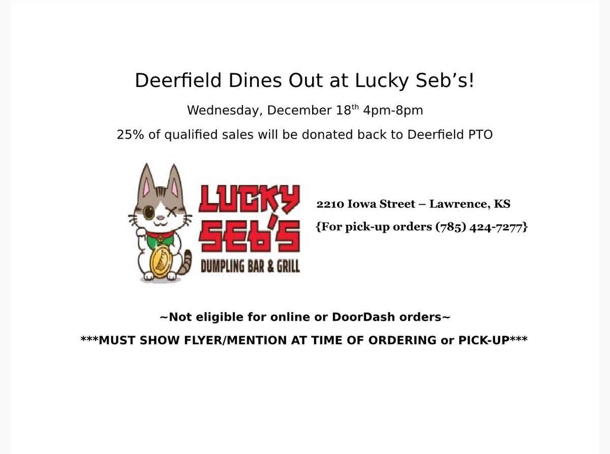 Deerfield Dines Out at Lucky Seb\u2019s