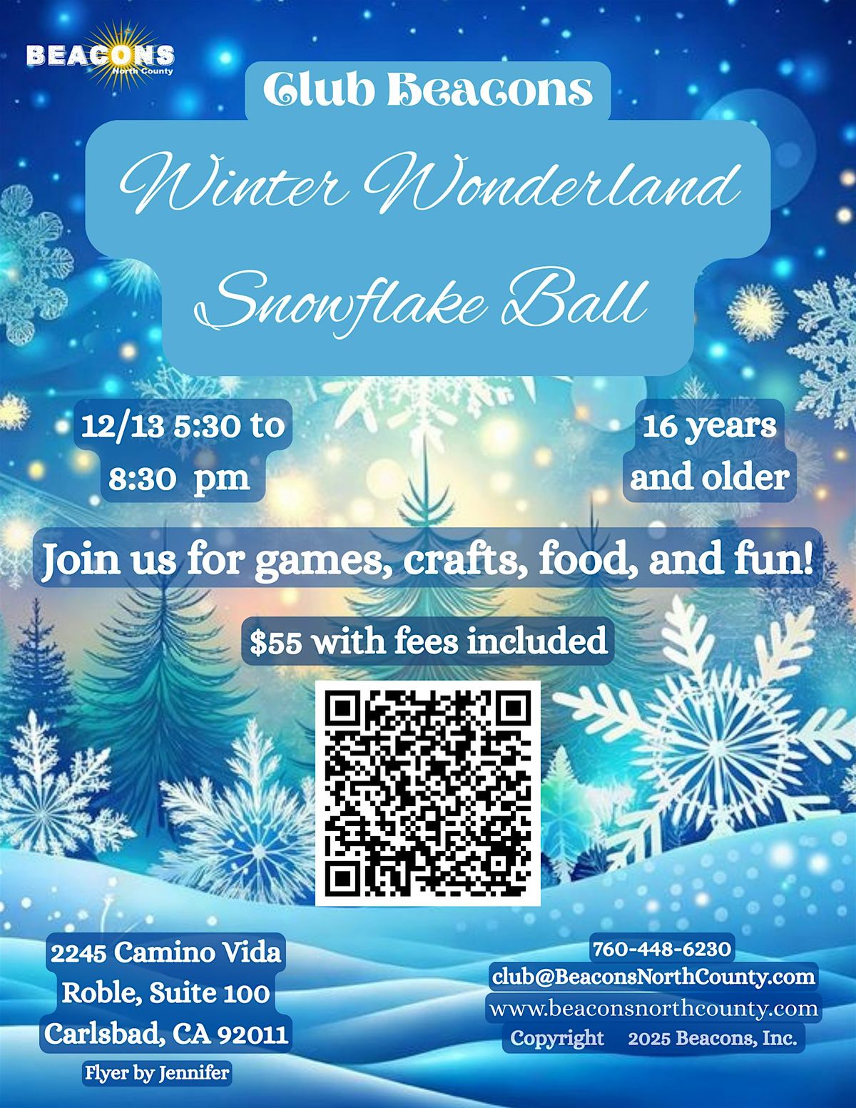 Winter Wonderland Snowflake Ball