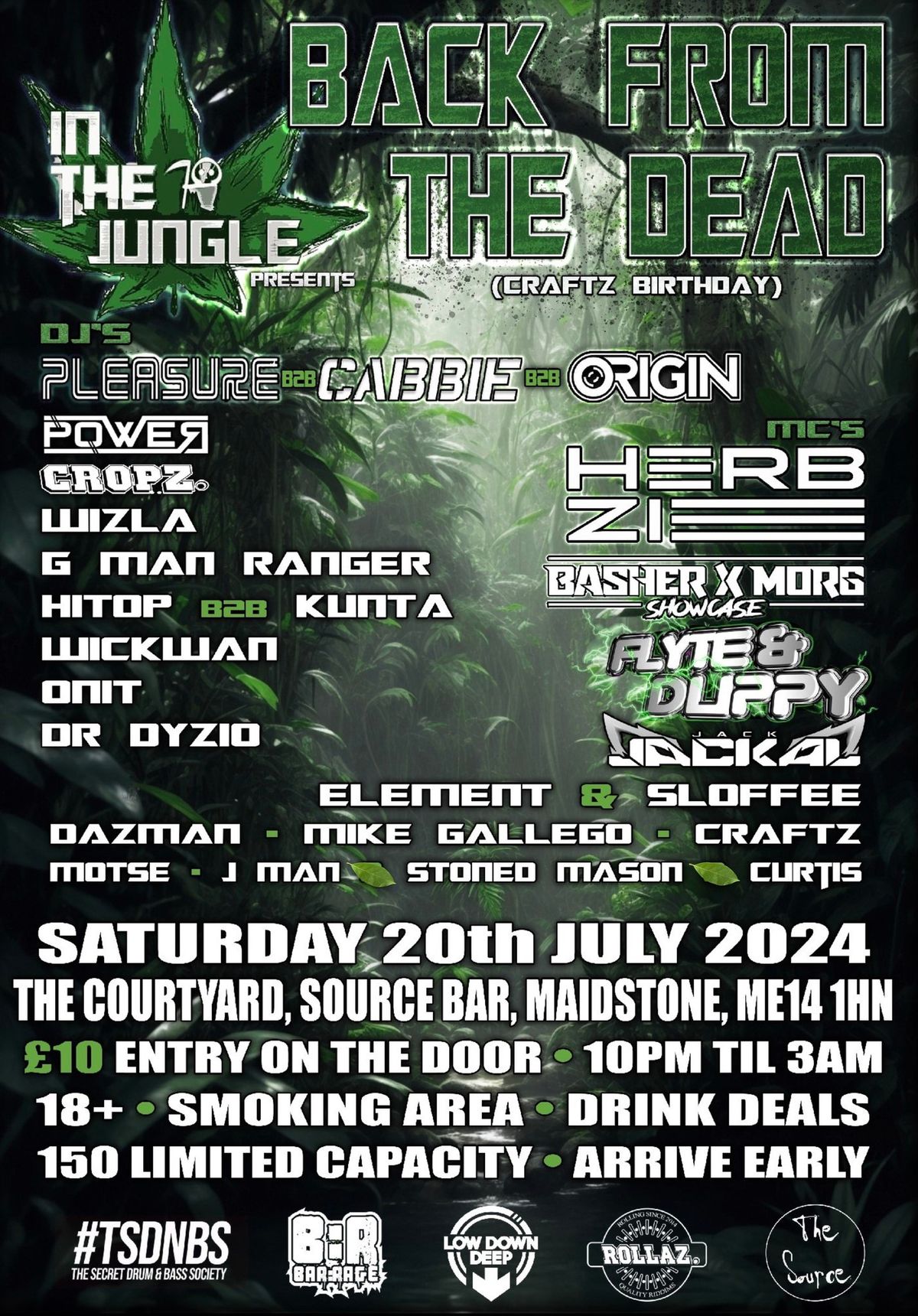 ITJ PRESENTS: BACK FROM THE DEAD! PLEASURE HERBZIE CABBIE ORIGIN BASHER MORG FLYTE DUPPY