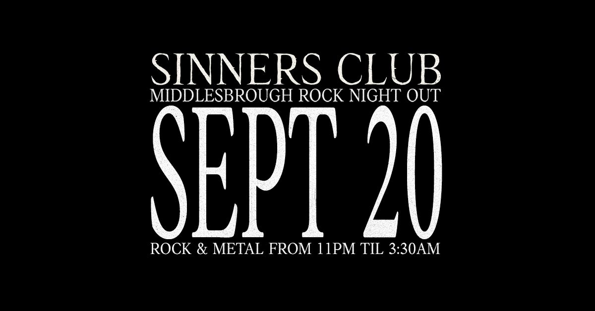 sinners club monthly fridays : freshers