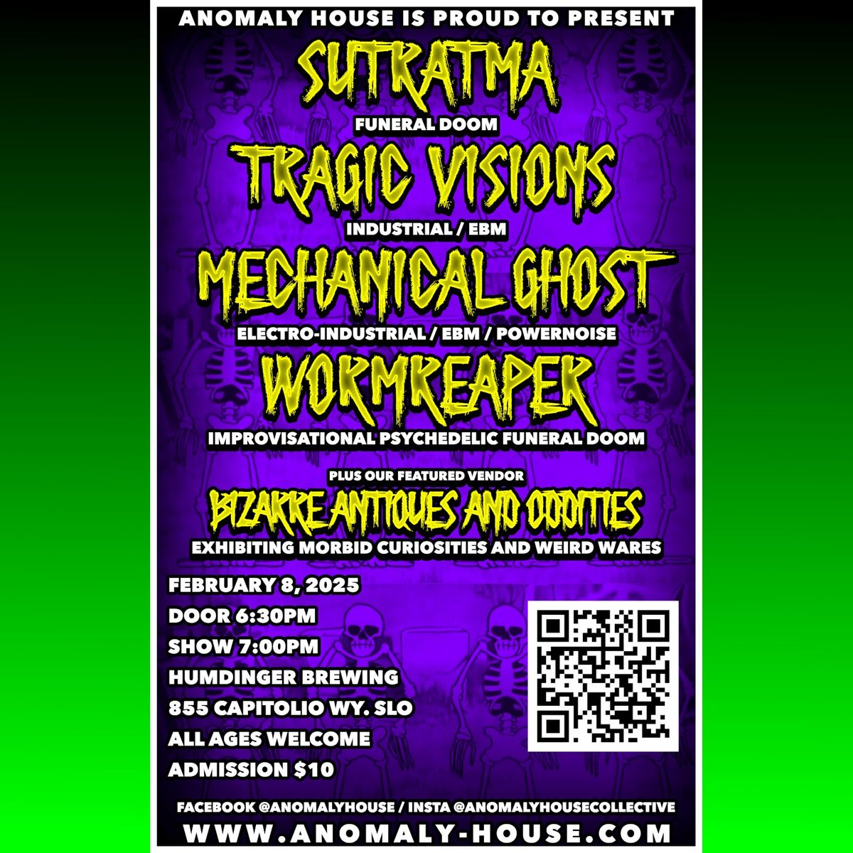 SUTRATMA, TRAGIC VISIONS (TV), MECHANICAL GHOST, and WORMREAPER Live in Concert