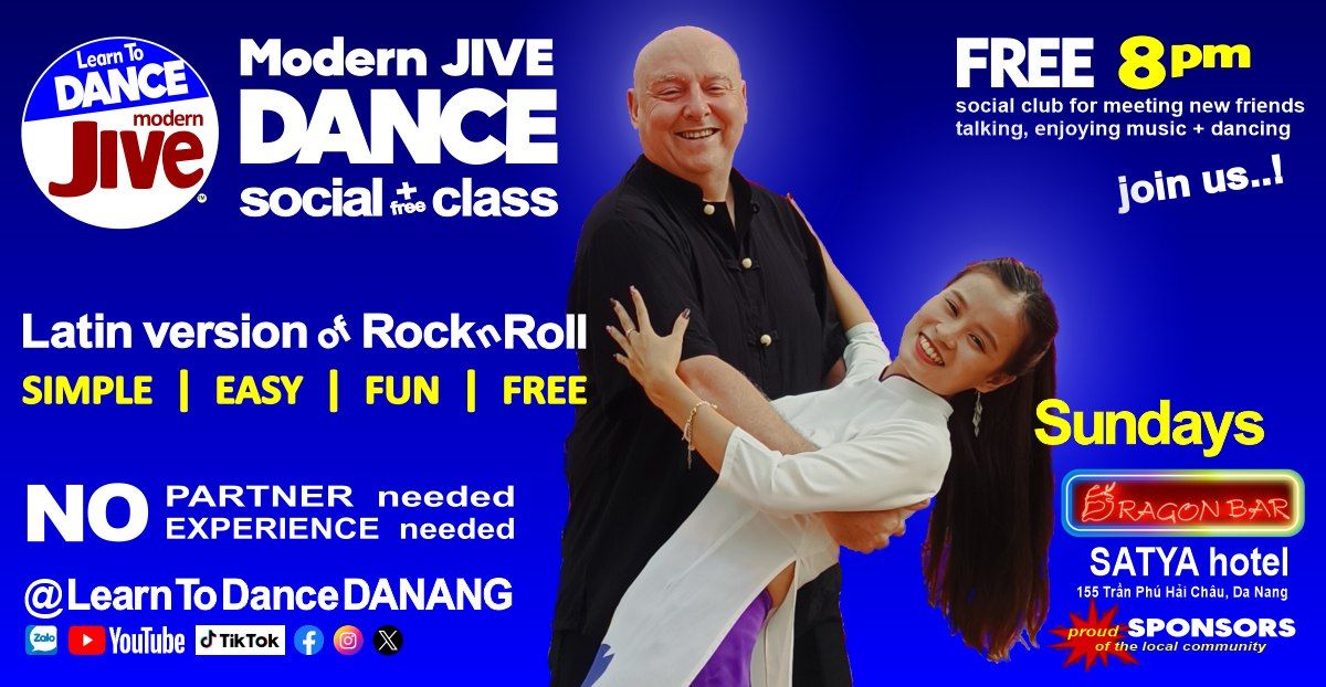 SUNDAYs  Modern JIVE social DANCE and we teach you