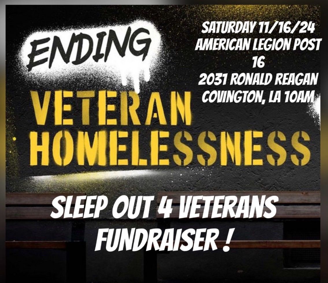 \u201cSLEEP OUT 4 VETERANS\u201d FUNdraiser 