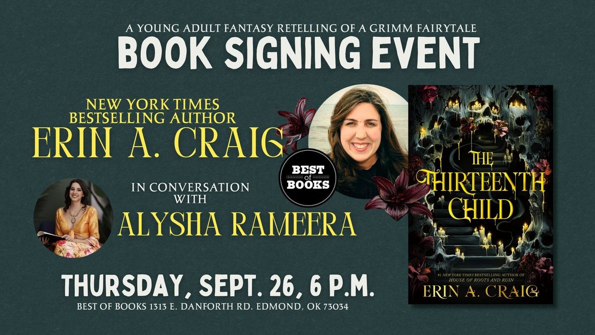 "The Thirteenth Child" Signing Event with Erin A. Craig in conversation with Alysha Rameera