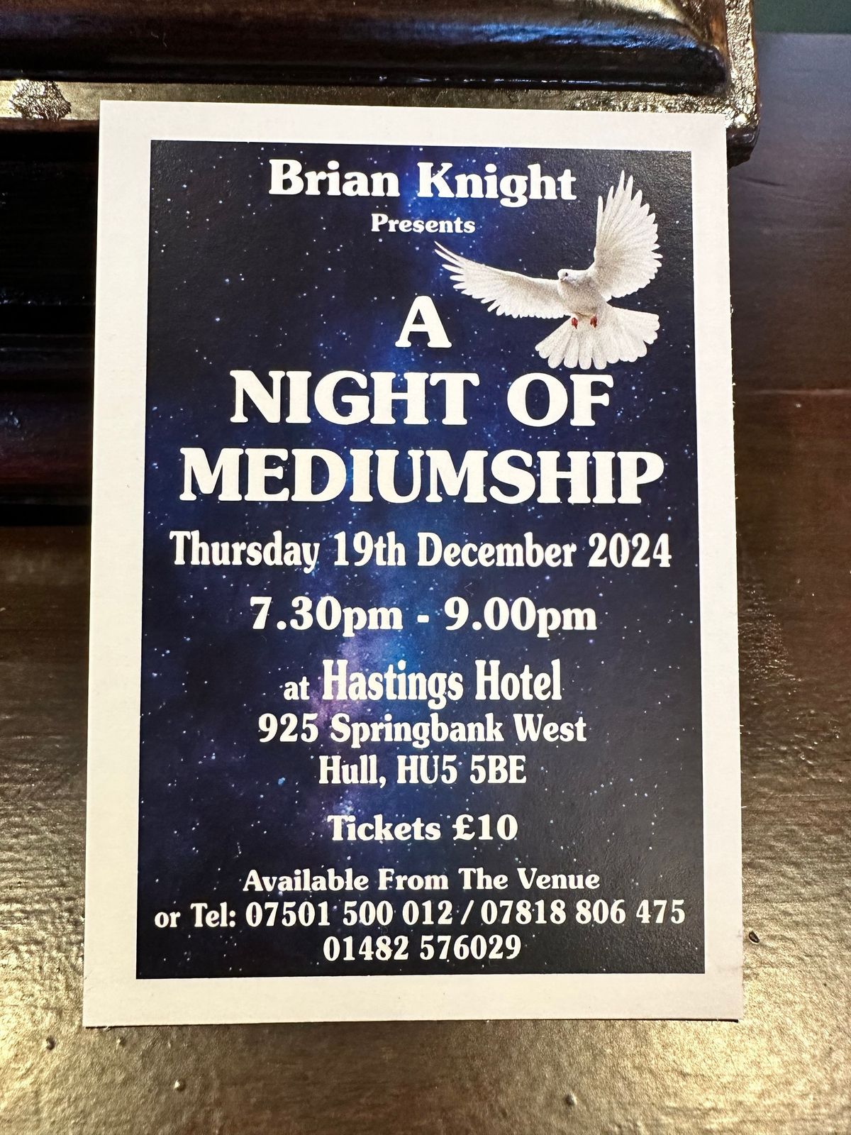 Night of mediumship 