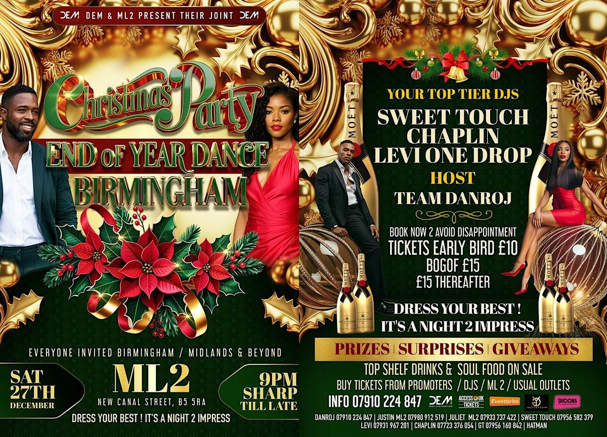 DEM & ML2  Joint CHRISTMAS PARTY \/ END OF YEAR DANCE BIRMINGHAM