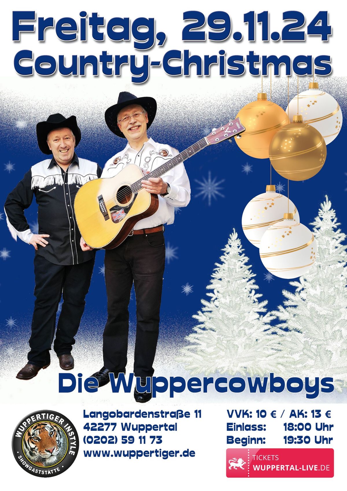 Country Christmas mit den Wuppercowboys