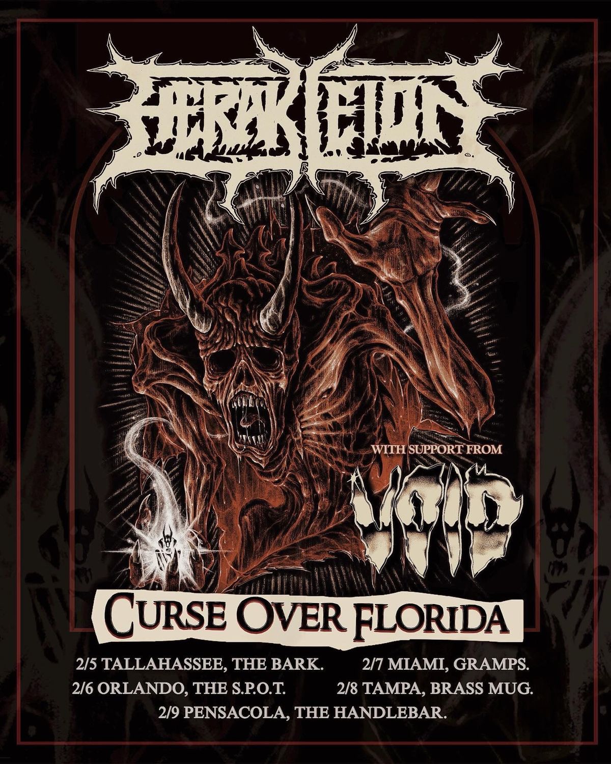 HERAKLEION & VOID: CURSE OVER TALLAHASSEE @ The Bark