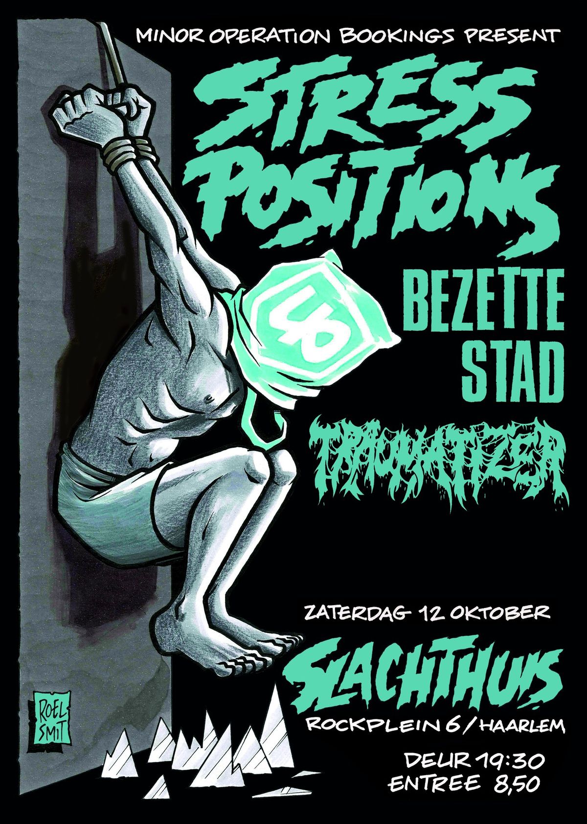 MOB presents STRESS POSITIONS (US), TRAUMATIZER & BEZETTE STAD (BE) 