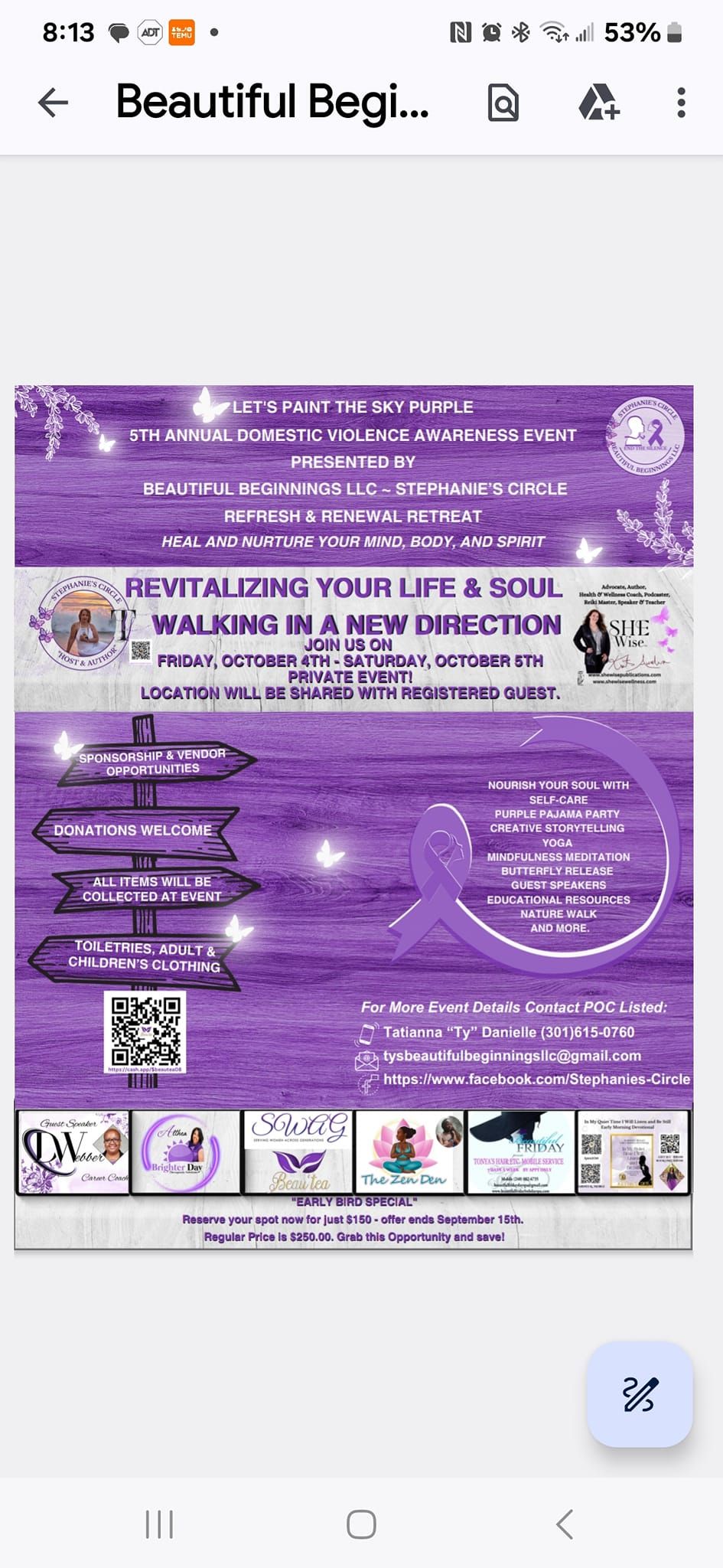 5th Annual Domestic Violence Awareness Event