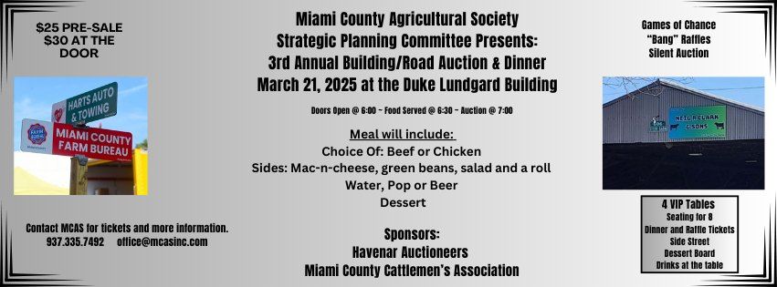 3rd Annual Buildings and Roads Auction