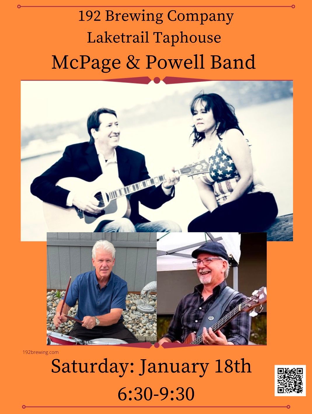 McPage & Powell Band at 192 Lake Trail Taproom