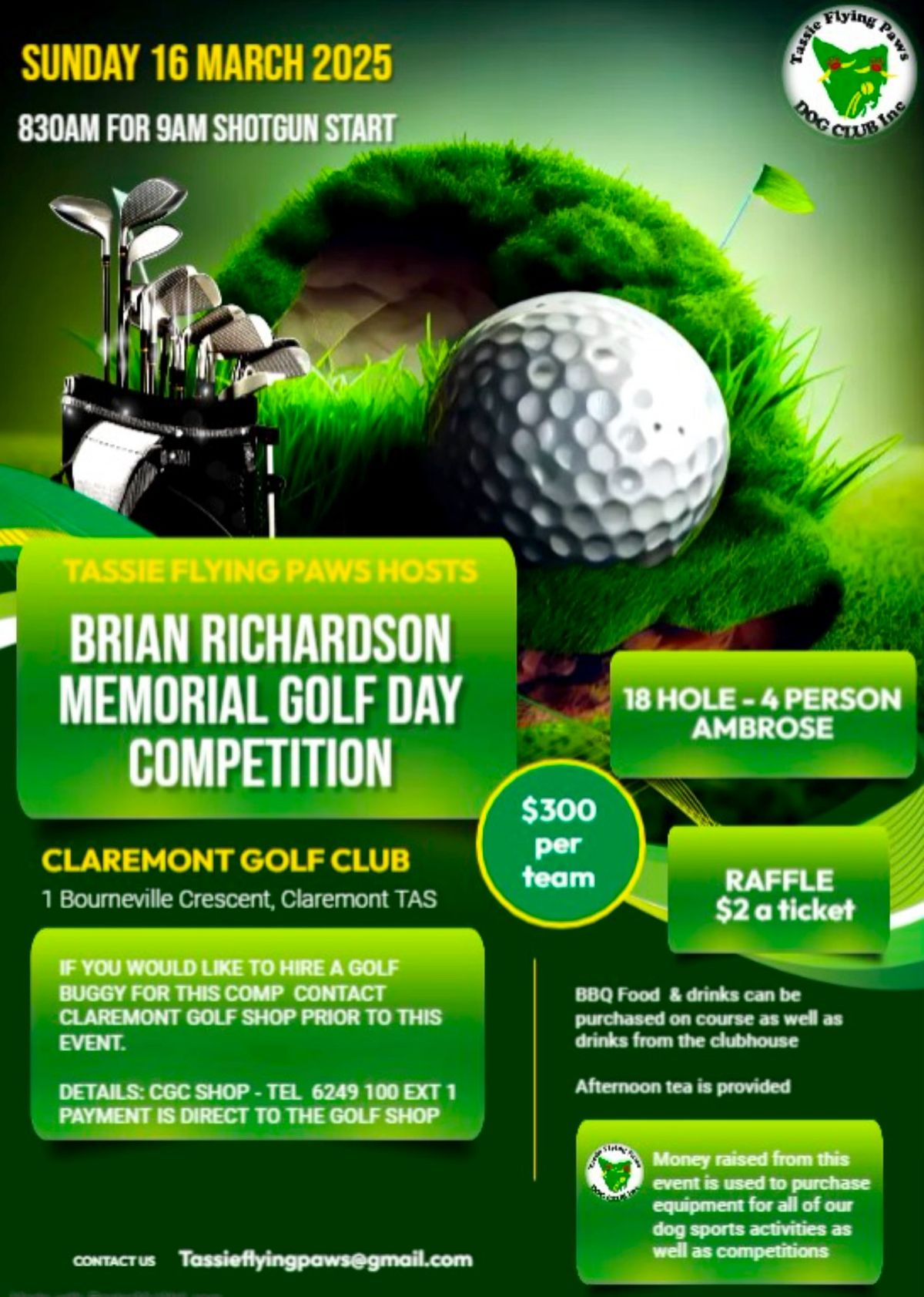 Brian Richardson - Memorial Golf Day (4 Person Ambrose)